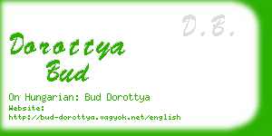 dorottya bud business card